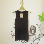 【SALE】asana x chewin'bacco ヘンプコットン リブ タンクトップ・草木染めマクガ