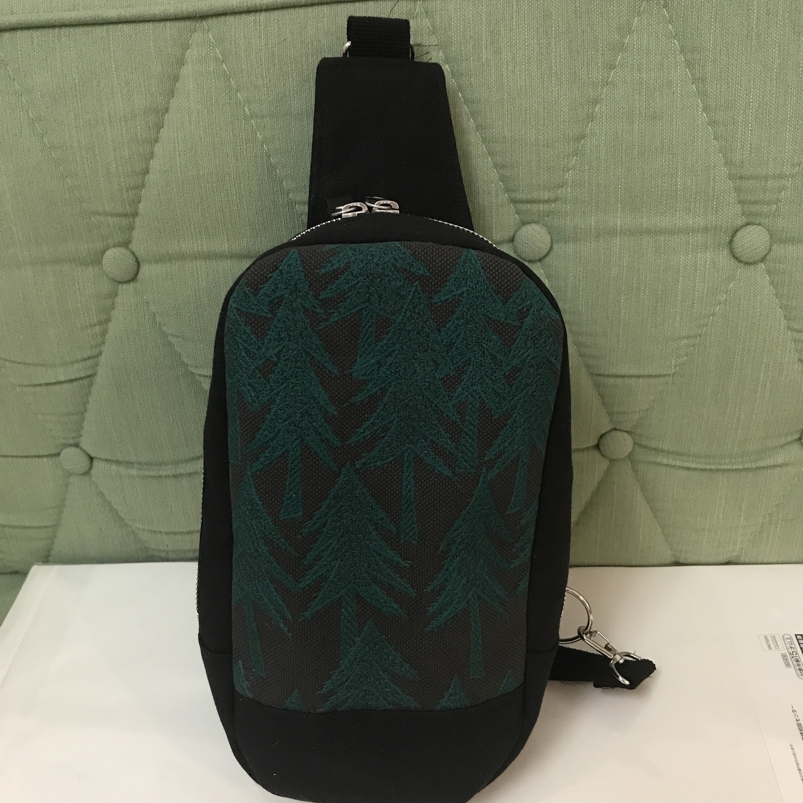 ミナペルホネン ハンドメイド BOXタイプボディバッグ rosyグレー