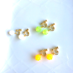 浴衣に♡金平糖イヤリング   オレンジ