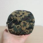 手のひらサイズの便利ポーチ！モザイク風カモフラージュ♪