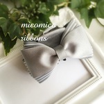 ＊a様　ご依頼品＊大人可愛い♡ボーダーべースリボンバンスクリップ
