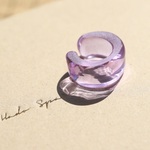 Ear cuff（Lavender Amethyst）：波動玉®【受注生産】