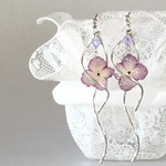 紫陽花のピアス・イヤリング
