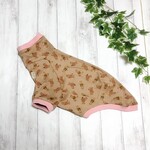 イタグレ服ハイネックトップス〈テディベア・ブラウン〉
