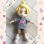 ねんどろいどどーる　服　プリントTシャツ&短パン　no.34