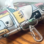 外箱無しが新しー…エコティッシュケース ラミネート エプロン白熊ン［パステル］
