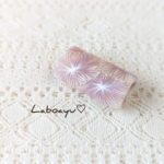 帯留め〈菊large・Jellyfishなお花〉ヌーディピンク