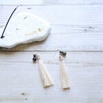 精麻と天然石ピアス＊未来を見通し進むエネルギー