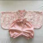 大人気　ベビー袴　オーダーベビー袴　女の子　桜　花柄　ピンク