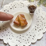 ミニチュアパン　フレンチトーストとアイスコーヒーセット