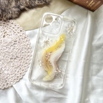 new!ぷっくりフラワーワイヤーニュアンスiPhoneケース