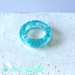 【大人気感謝♡再販です！】素肌を彩るクリアーリング【ブルー】