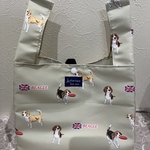 エコバッグ・コンビニサイズ☆撥水加工生地/犬柄・ビーグル
