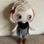 イーマリー服　グレーチェックサロペ