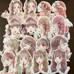 七色の海様コラボ品 ciel様オリジナル 素材シート ダイカット16枚