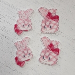 プラパーツ☆チェックうさぎ 4個入