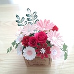 枯れないお花♡可愛い紙のお花の部屋飾り　ペーパークイリング　贈り物にも　花飾り