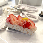 【送料込み】苺とエディブルフラワーのケーキのホチキス〜＊Graceful Garden＊〜