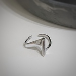 silver925 スティック バー デザイン リング シルバー925  オープンリング カフリング シンプル ラップリング【R-151】