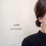 【EIMI】シルバー×クリアビーズ　チェーン【チタンピアス★イヤリング】˚✧⁎⁺˳✧༚