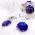 缶バッジ・月『夢境』44mm -缶バッジ・宇宙・星・空・月・ギャラクシー・超現実主義-by麗しの空