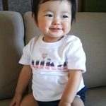 ［再販］70~90cm　ボーダー柄original♥お名前Tシャツ