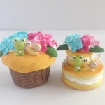 [再販]紫陽花カップケーキ、紫陽花クッキーサンド