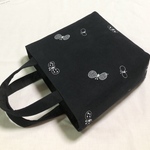 【pna**様オーダー製作】ミナペルホネン choucho dop 黒お散歩バッグ トースト トート