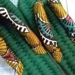 布ぞうり：再販dark green 24.5cm/アフリカン