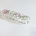 お仕事にトキメキを愛の花かんざし押し花印鑑ケース