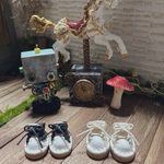 【peachka様専用】ねんどろいどどーる用編み上げ靴と靴下