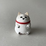 白しばたまご（首輪）　フィギュア　レジン