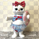 こはるちゃん用　さくらんぼ柄ビキニセット　浮き輪付き