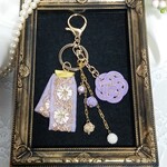 バッグチャーム（キーホルダー）　　　　　💜薄紫💜