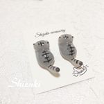 ピアス　イヤリング　◆  猫　アメショ
