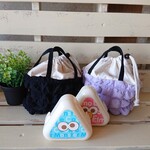 【ポコポコポップコーン生地】おにぎり用保冷バッグ