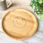 似顔絵ウッドプレート　木の皿　食器ギフト　卒園記念　名入れ　こども　子供　出生記録　刻印　敬老の日　母の日　父の日　誕生日　孫