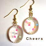 再販 カラフルドロップキャンディピアス 