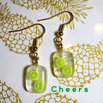 ライムソーダドロップキャンディピアス 