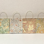  ◆厚手のクラフト紙デザインペーパーで作った紙袋【クラフトボタニカル】3柄６枚セット