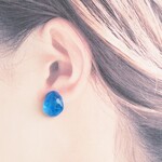 海流のゆらぎ〔海 / 夏 /ノンホールピアス / イヤリング /チタンピアス / シンプル / レジン〕       