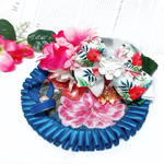 【Summer Collection🐝】ハワイアンハイビスカス×フリージア🌺南国カラフルデザイン《ケープスタイ首輪》