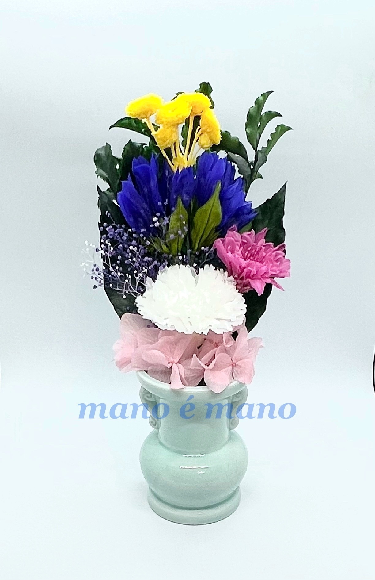 B104e   仏花アレンジ一対　プリザーブドフラワー　お供え花　ハンドメイド 楽天市場】プリザーブドフラワー 仏花 一対の通販