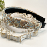 5/14まで数量限定セール☆インド刺繍リボン カチューシャ　No.033