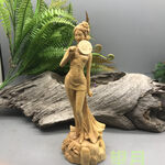 彫刻工芸品 美女 木工細工  置物  コレクション美術工芸品 