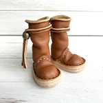 ⚫︎ブライス＊キャメル革ひもロングブーツ⚫︎