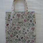 ぺったんこバッグ*リバティ*Garden*ベージュ*32×28㎝