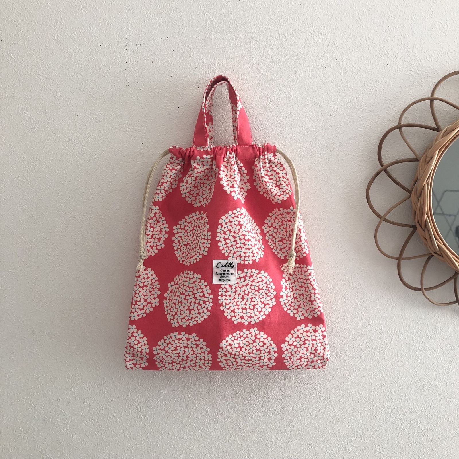 ソラッチ様　両面巾着4点 20.5×17×6 