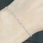 カレンシルバー のシンプルブレスレット（F）長さはオーダーで