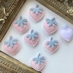 再入荷【8点セット】入園入学♡クッションいちごパーツ♡推し活♡小物やアクセサリー作りにも♡